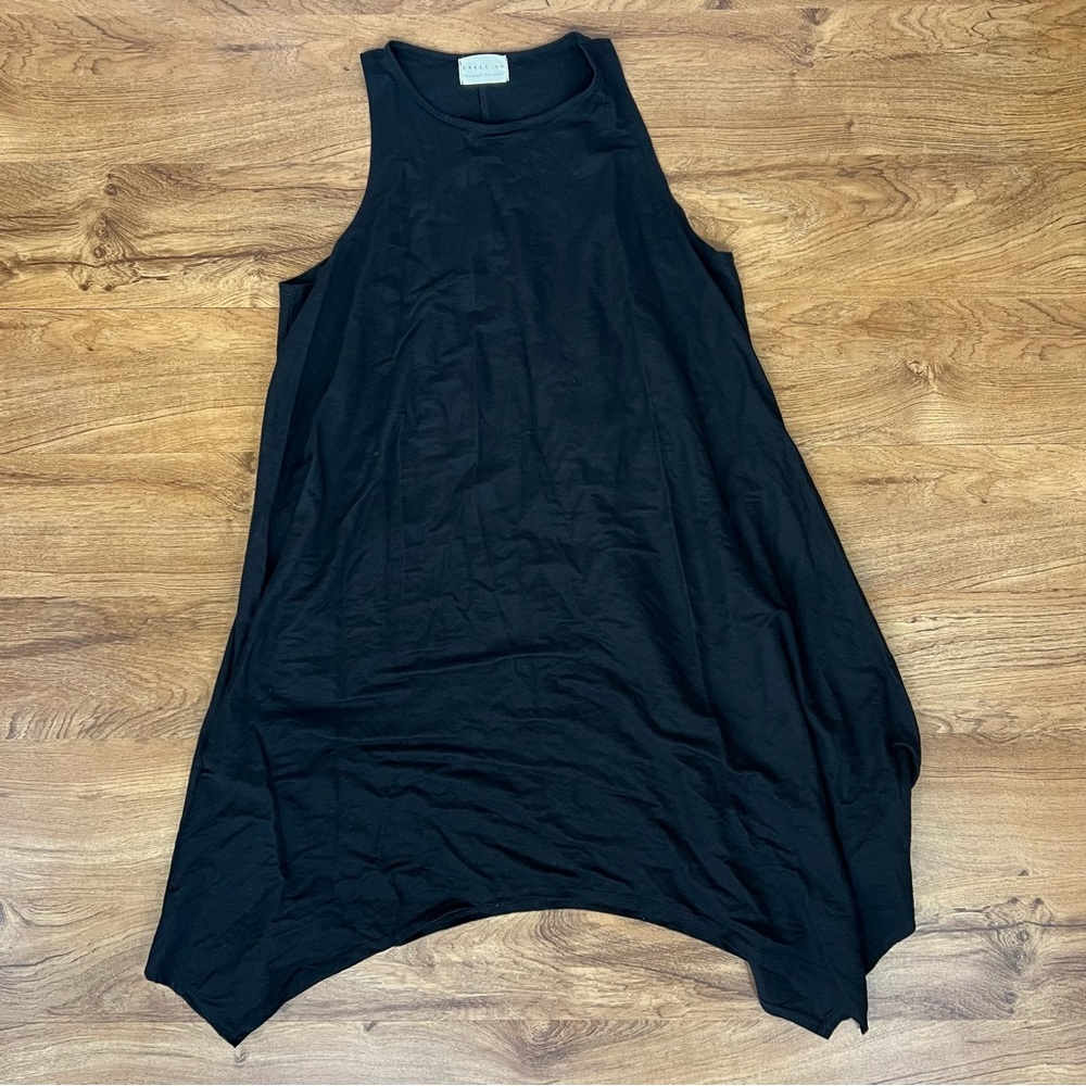 Dress Up Boutique Short Sleeve T-Shirt Dress Black Women's Large